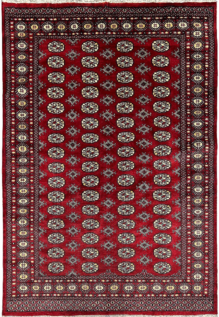 6.4 x 9.1 Bokhara Soft Wool Handmade Rug for Elegant Spaces (1 of 11)