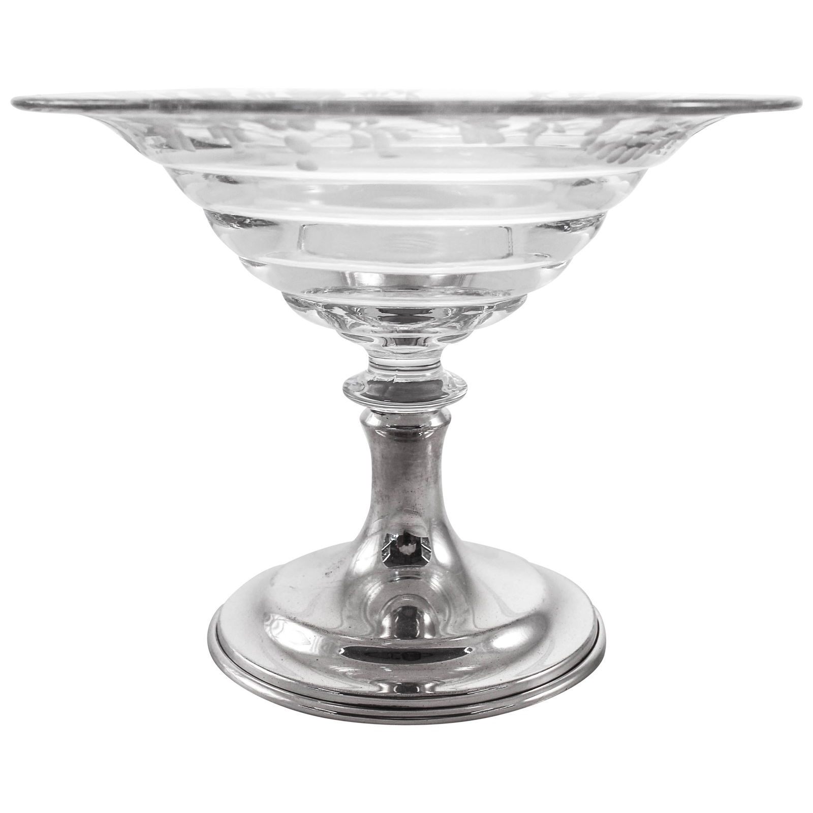Hawkes Sterling Silver and Crystal Compote 1920s (1 of 6)