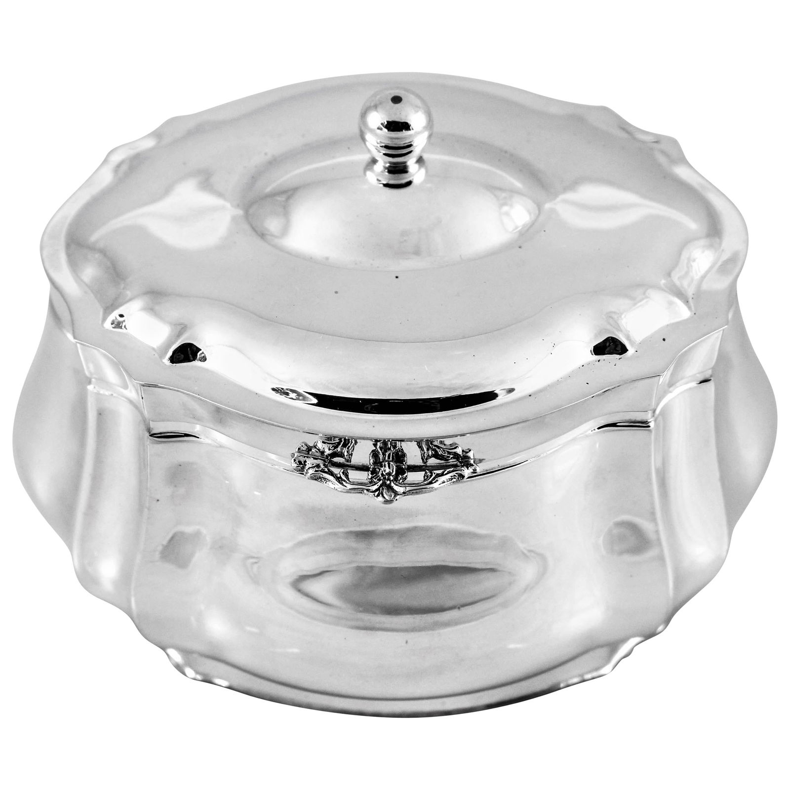 Modern Sterling Silver Etrog Box Italy 1970s (1 of 6)