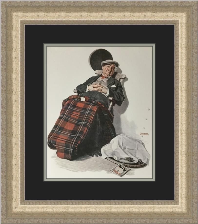 Norman Rockwell The Cruise Custom Framed Art Print 21x19 (1 of 2)