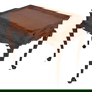 Elegant Queen Anne Walnut Tea Table Handcrafted 40 Years Old: Elegant Queen Anne Walnut Tea Table Handcrafted 40 Years Old This exquisite Bench Made Solid Walnut Tea Table showcases exceptional craftsmanship and timeless elegance. With approximate age of 40 year