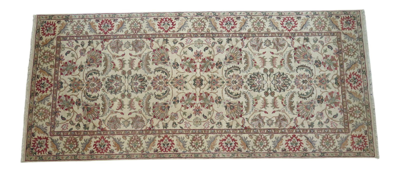 Kaleen Blue Wool Hallway Runner 4'6'' x 10'3'' Elegant Design (1 of 10)