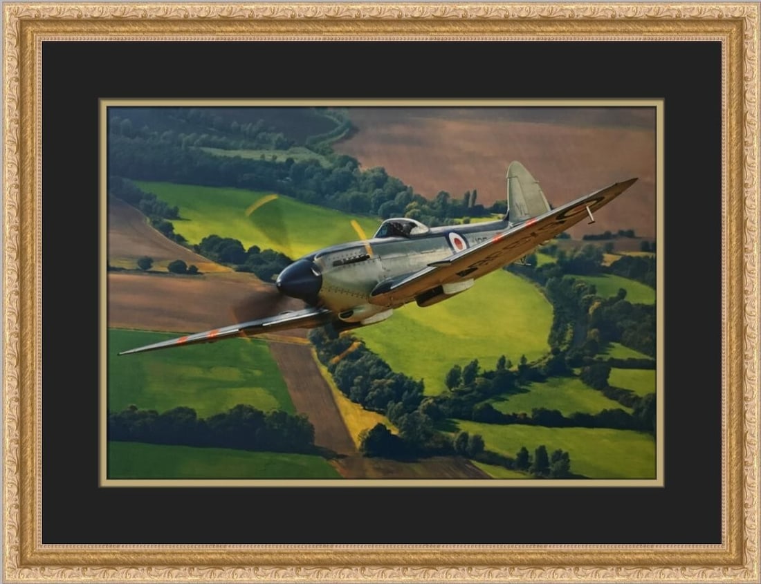 Custom Framed Supermarine Seafire F XVII Print by Philip Makanna (1 of 2)