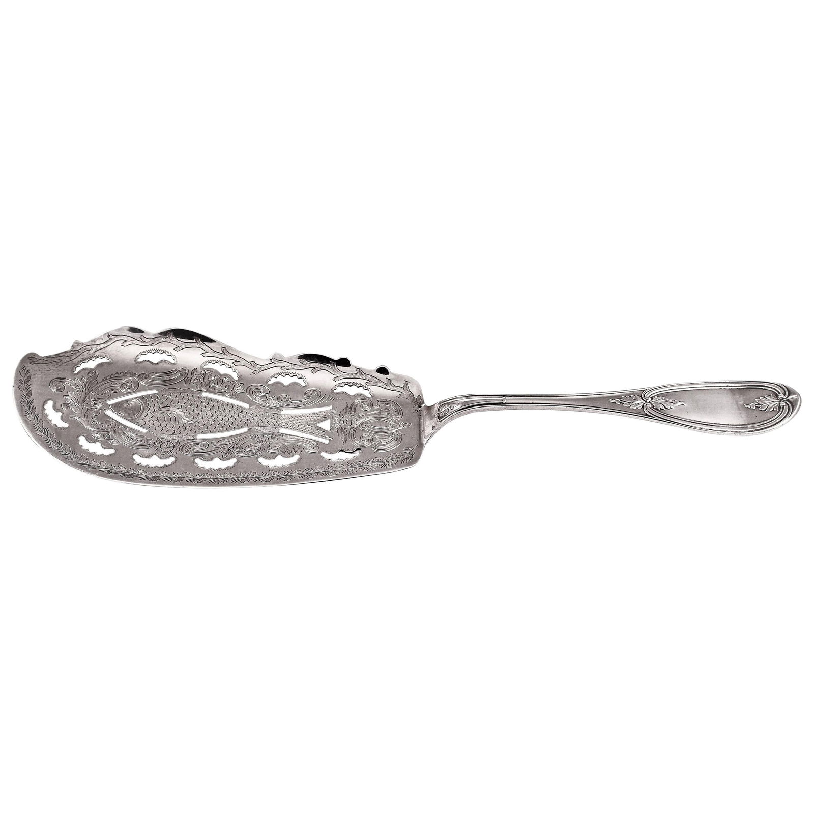 Antique Sterling Silver Fish Server by Haddock Lincoln & Foss (1 of 5)