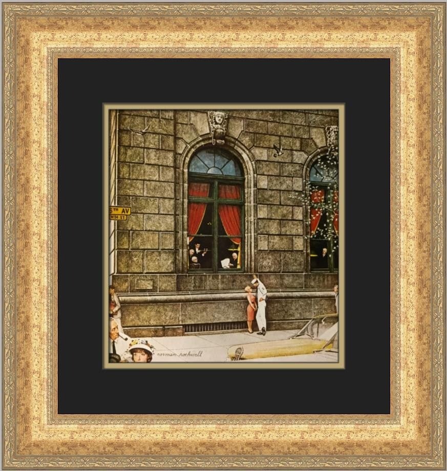 Norman Rockwell University Club Custom Framed Print 1979 Art (1 of 2)