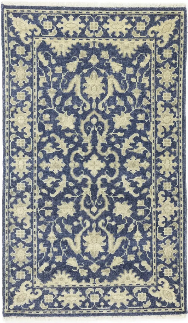3' x 5' Hand-Knotted Wool Transitional Floral Area Rug (1 of 16)