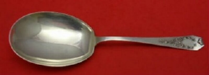 Whiting Sterling Silver Madam Jumel 9 Inch Berry Serving Spoon (1 of 2)