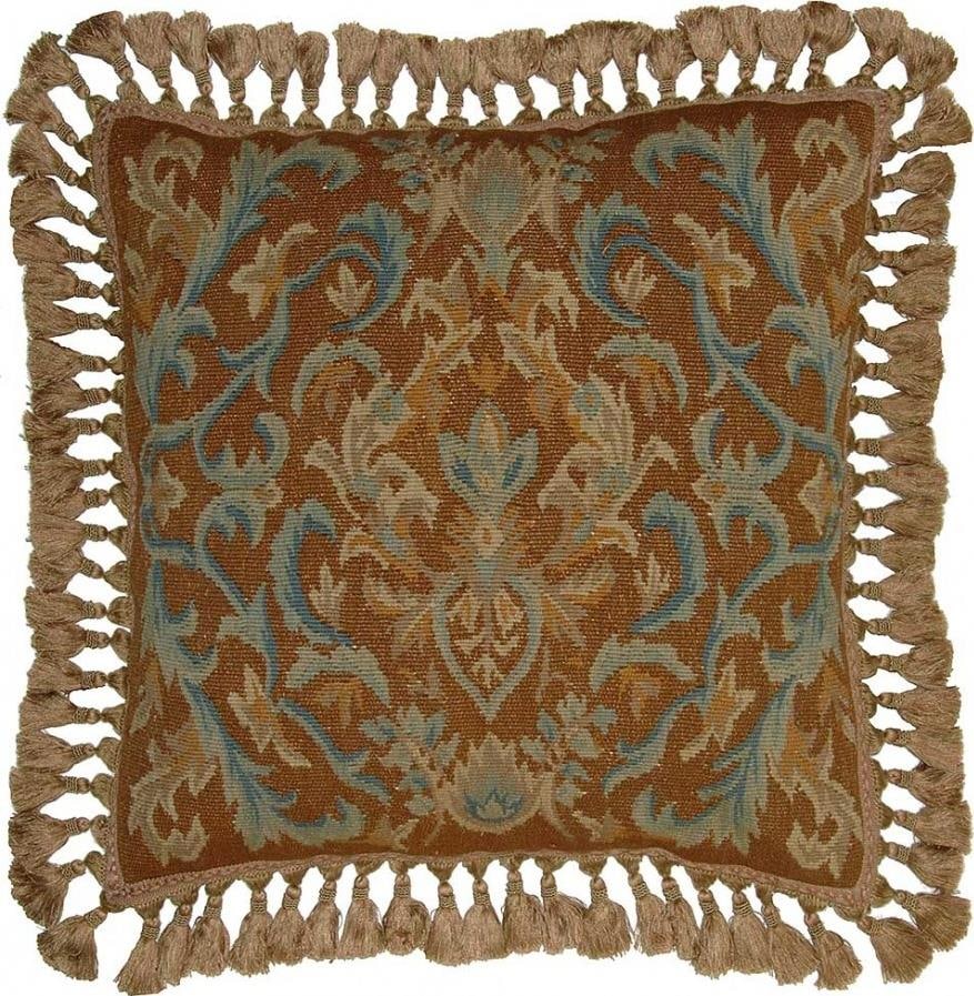 Provence Home Aubusson Velvet Throw Pillow Handmade 20x20 (1 of 1)