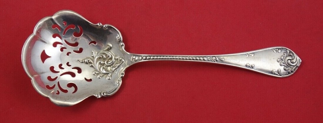 Towle Rustic Sterling Silver Ice Spoon 8.5 Antique Serving Piece (1 of 2)