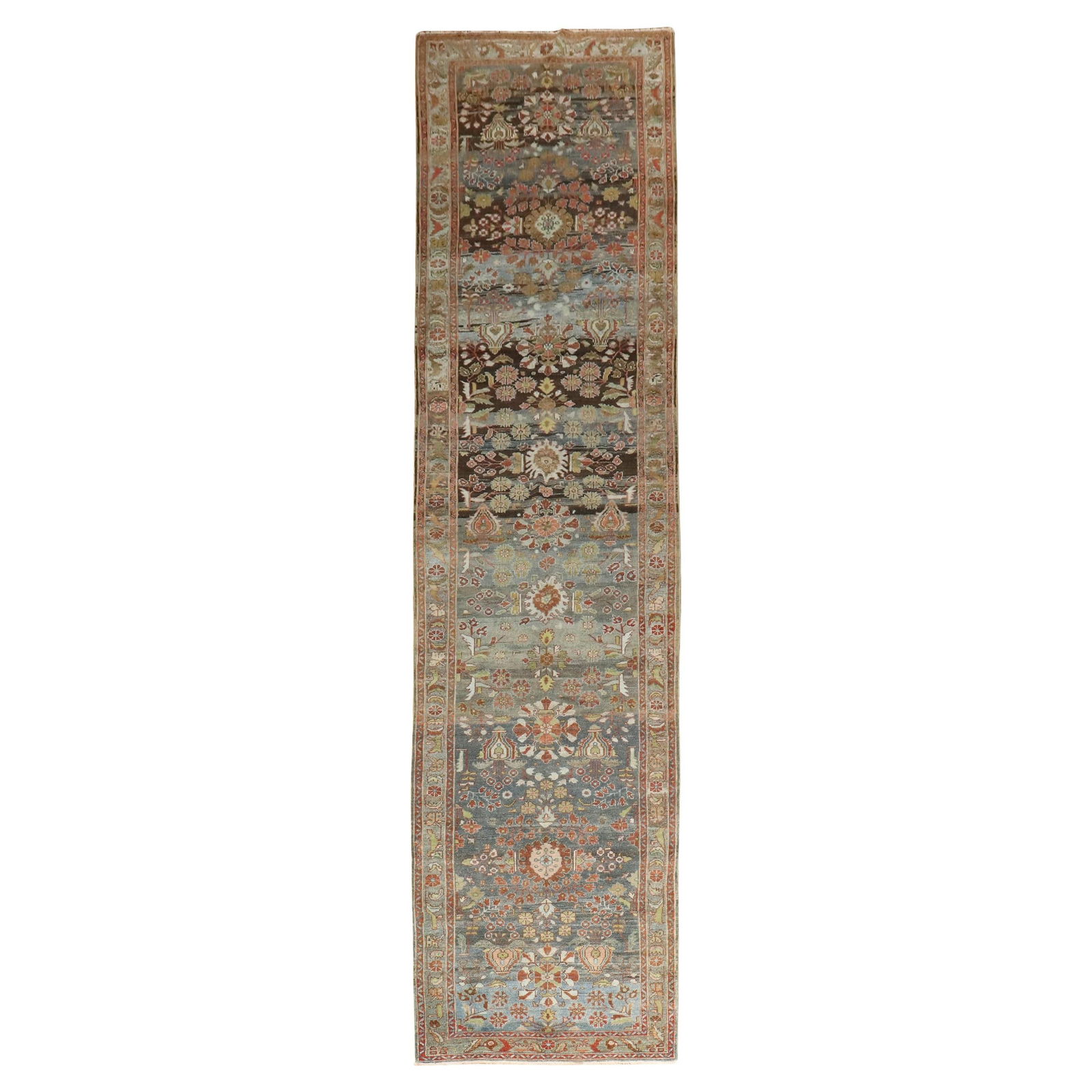 Zabihi Collection Persian Malayer Antique Runner 20th Century Wool 41 x 166 in (1 of 12)