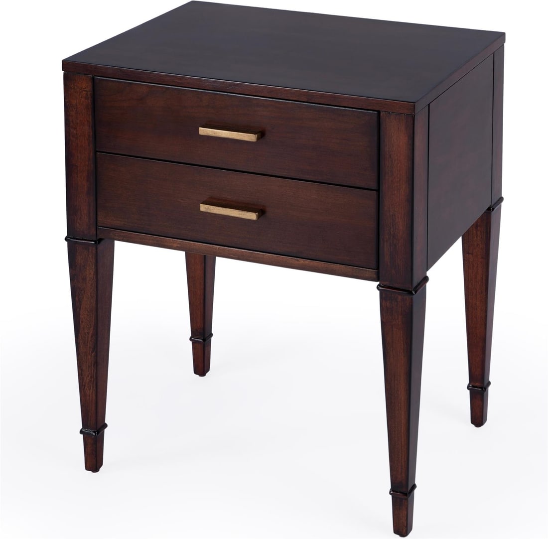 Butler Specialty Modern Kai End Table Dark Brown Cherry Finish (1 of 7)
