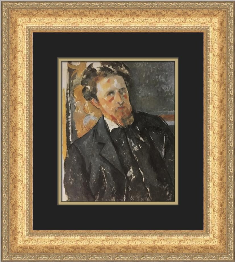 Paul Cezanne Portrait of Joachim Gasquet Matted Framed Print 19x17 (1 of 2)