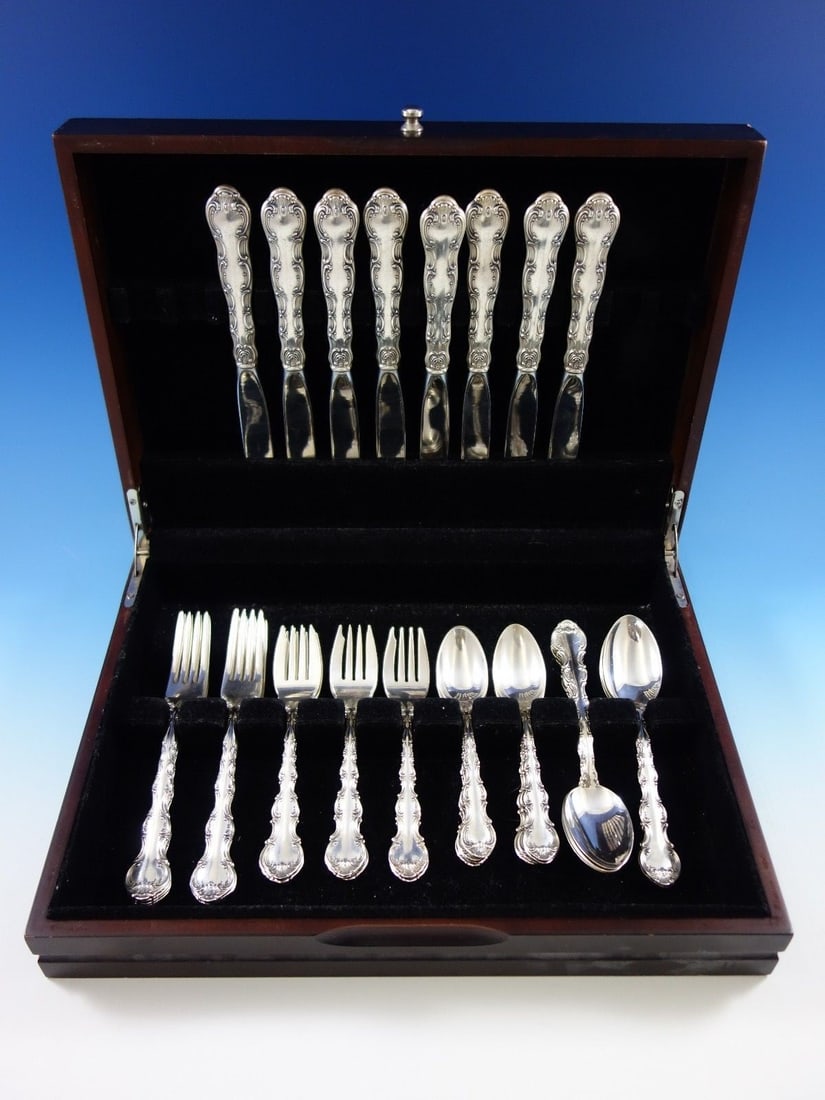 Gorham Strasbourg Sterling Silver Flatware Set 40 Pieces Service for Eight (1 of 6)