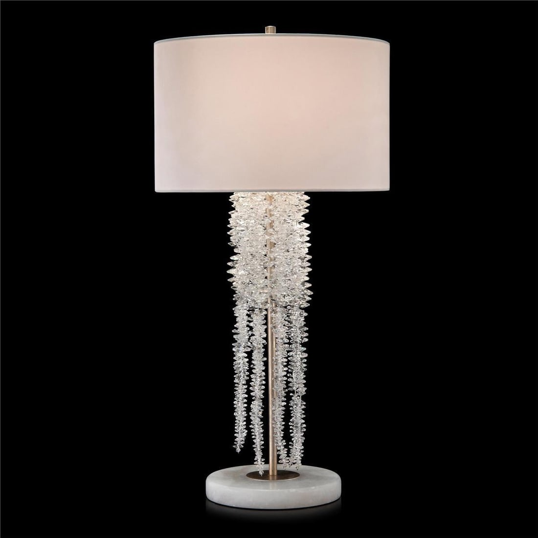 John-Richard Crystal Table Lamp with Alabaster Base (1 of 1)