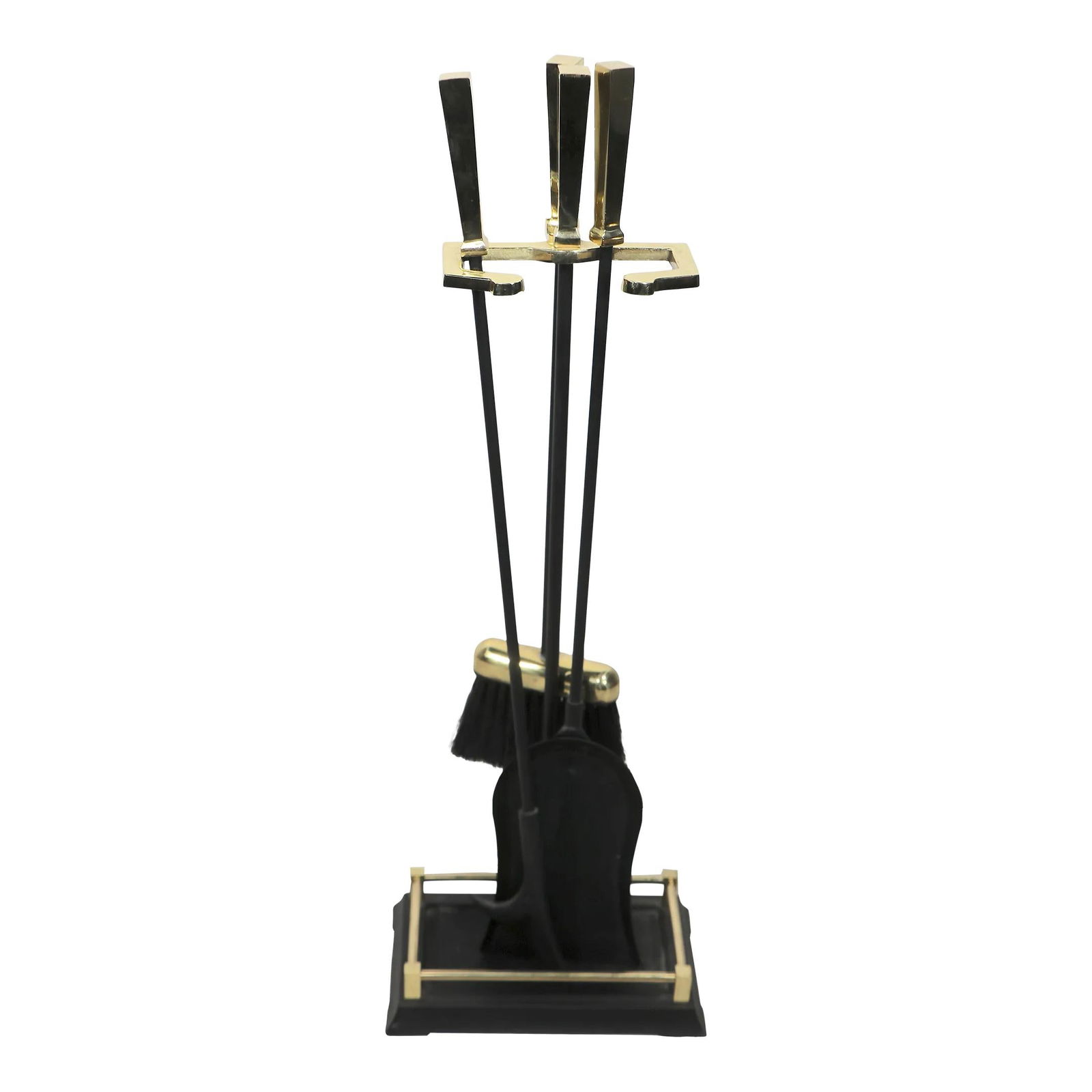 Modernist Brass and Iron 4 Piece Fireplace Tool Set Taiwan: Modernist Brass and Iron 4 Piece Fireplace Tool Set Taiwan Enhance your fireplace aesthetic with this chic modernist fireplace tool set, featuring a shovel, brush, poker, and a sturdy stand. Construct