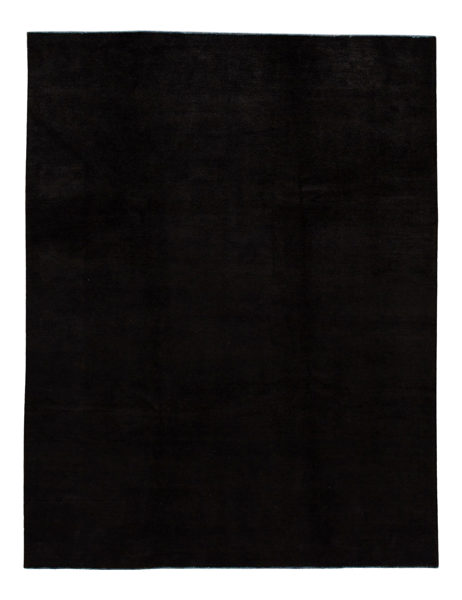 Vintage Black Overdyed Wool Rug Circa 1960 Hand-Knotted 8'10 x 11'10 (1 of 10)
