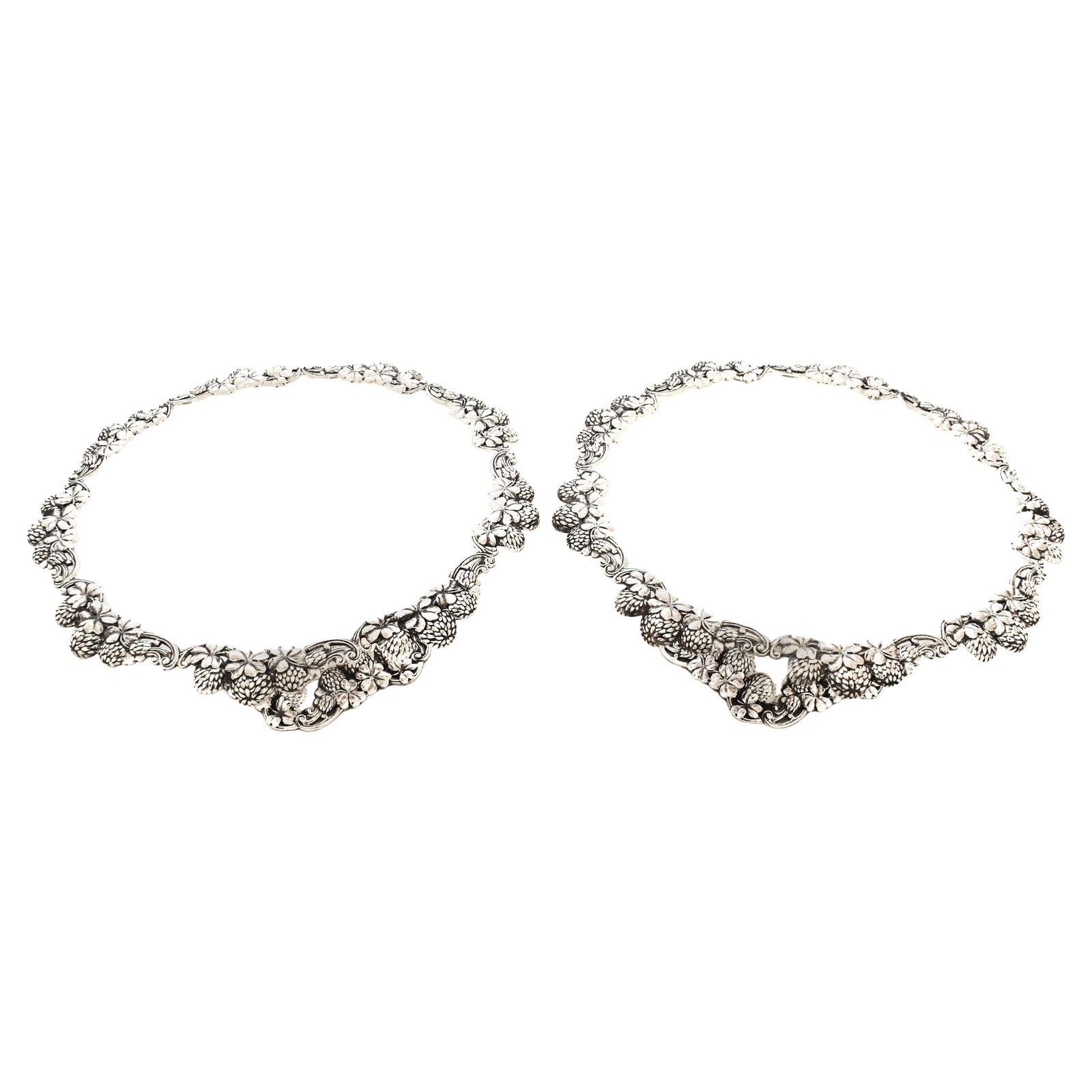 Set of 2 Tiffany & Co Sterling Silver Art Nouveau Compotes (1 of 9)