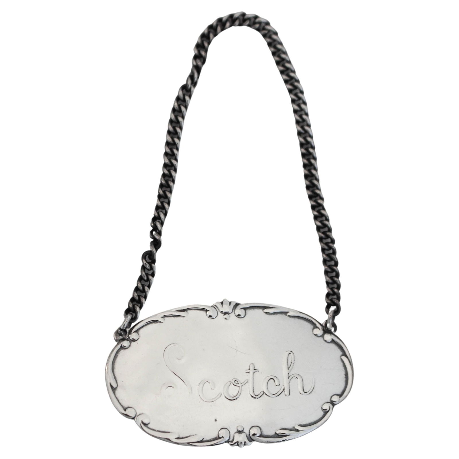 Webster & Company Sterling Silver Scotch Liquor Label 1930s (1 of 4)