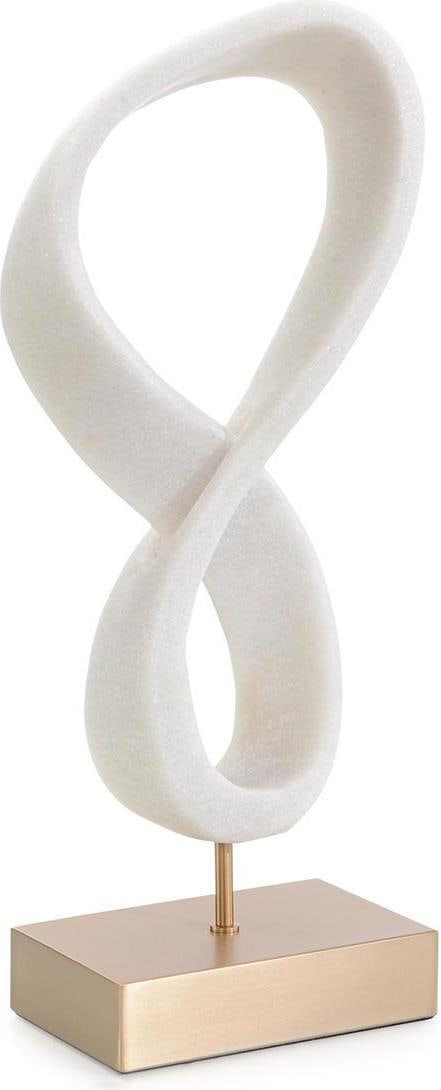 John-Richard Perpetual Loop Sculpture 22H Brass Base Modern Decor (1 of 1)