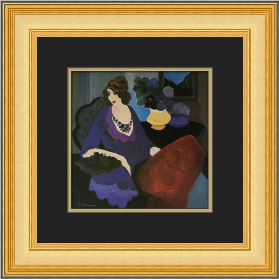 Itzchak Tarkay Celeste Custom Framed Print 1979 Contemporary Art: Itzchak Tarkay Celeste Custom Framed Print 1979 Contemporary Art This stunning custom framed print titled "Celeste" by artist Itzchak Tarkay captures the essence of contemporary art. Measuring 16