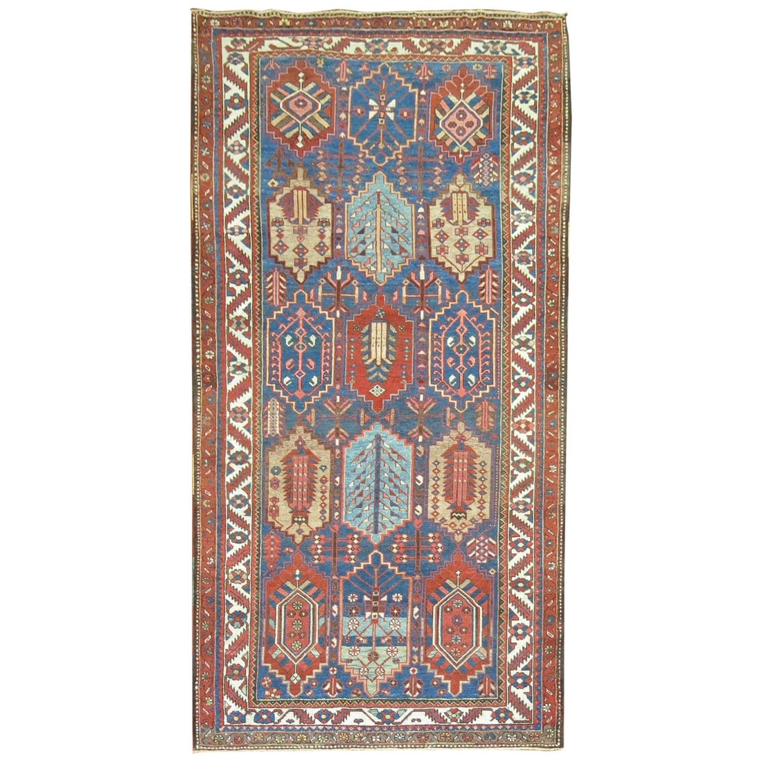 Rare Early 20th Century Tribal Persian Bakhtiari Wool Rug 5'4 x 10'1 (1 of 8)
