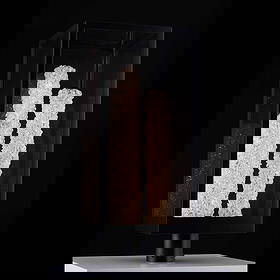 Kalco Esterno Cristallo Matte Black LED Outdoor Fixture 27H: Kalco Esterno Cristallo Matte Black LED Outdoor Fixture 27H Illuminate your outdoor space with this Premium Crystal Matte Black Outdoor Fixture, designed for both style and functionality. Crafted to o