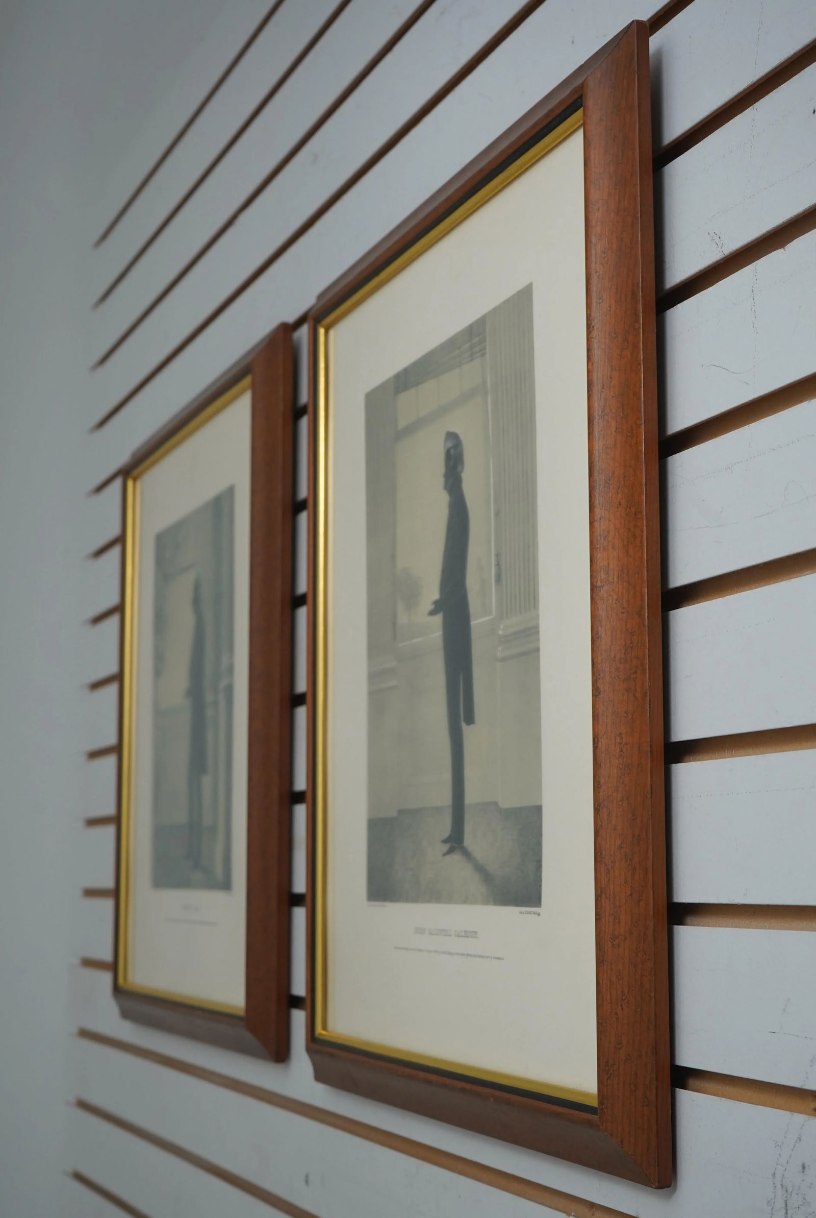 Framed Vintage Silhouettes of State Reps Claw and Calhoon 60 Years Old - 2