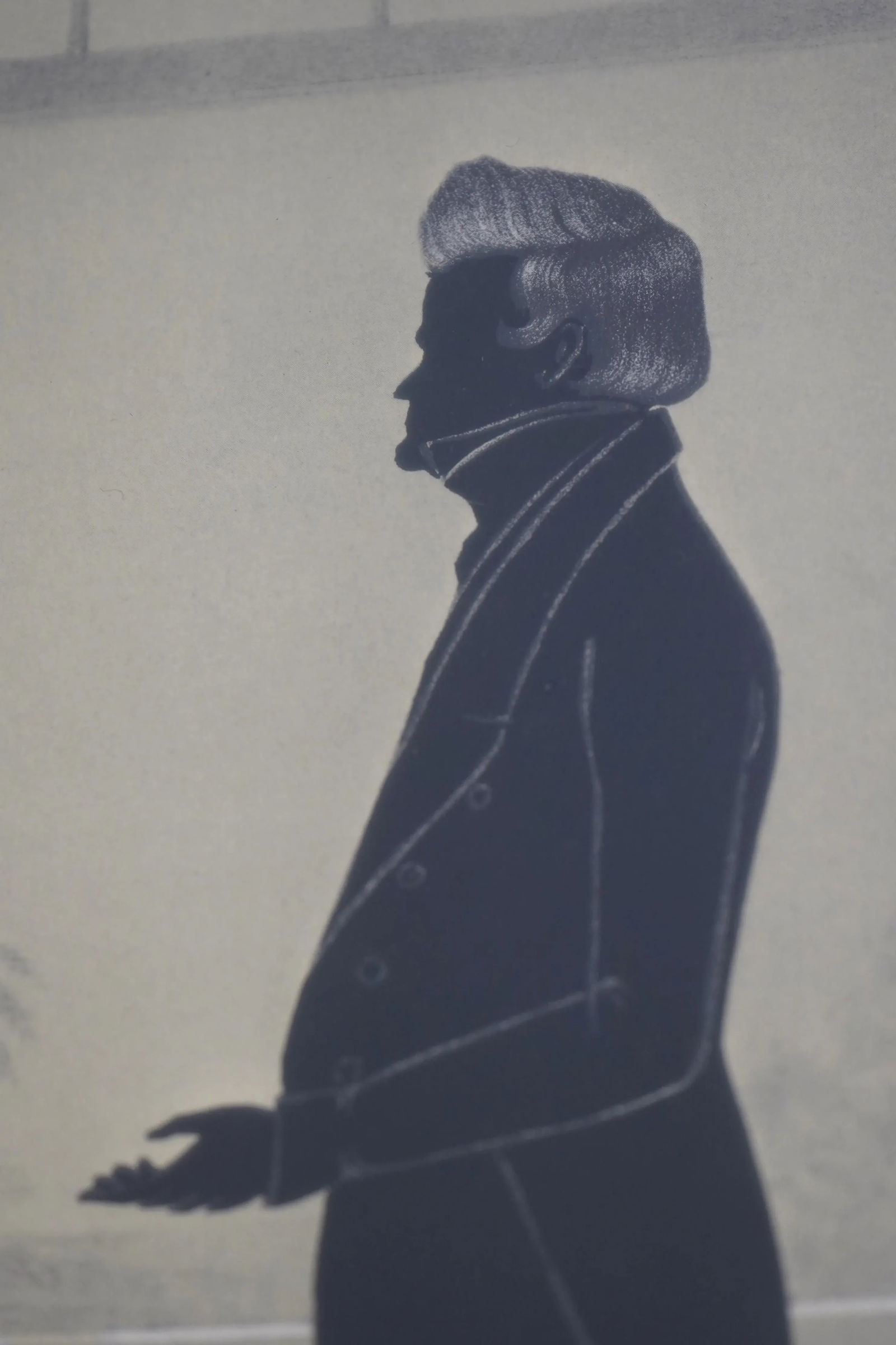 Framed Vintage Silhouettes of State Reps Claw and Calhoon 60 Years Old - 3