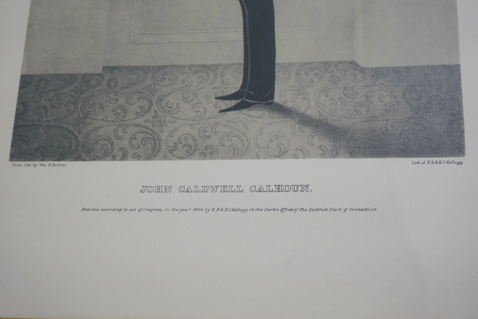 Framed Vintage Silhouettes of State Reps Claw and Calhoon 60 Years Old - 6