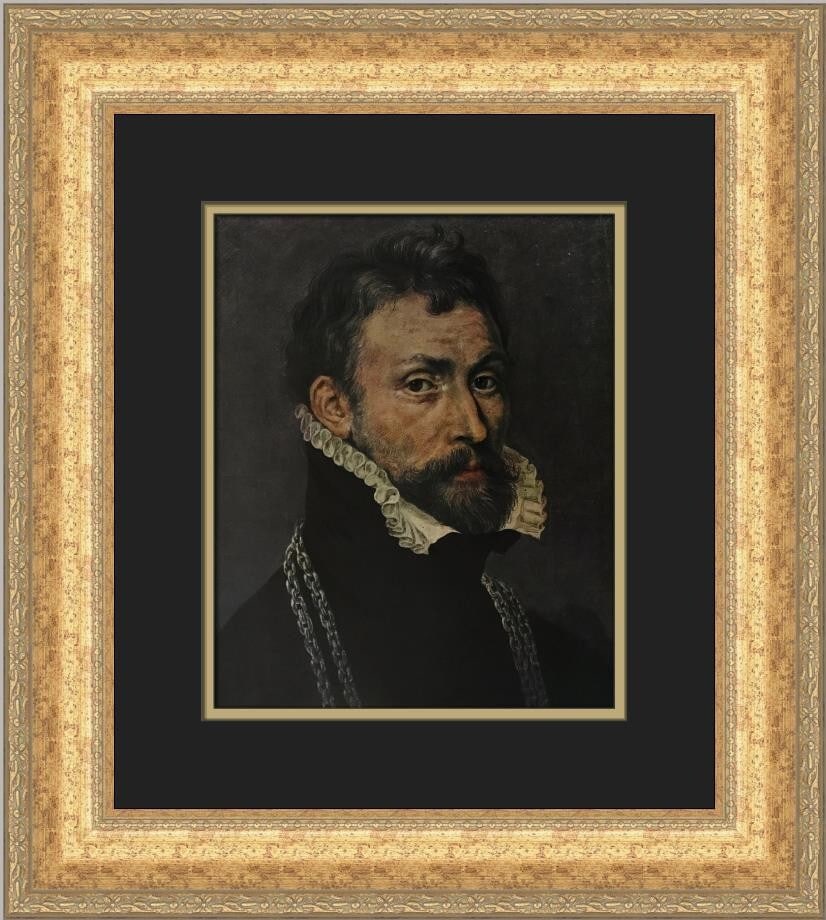 Custom Framed Pierre Dumonstier Portrait of a Man Art Print (1 of 2)