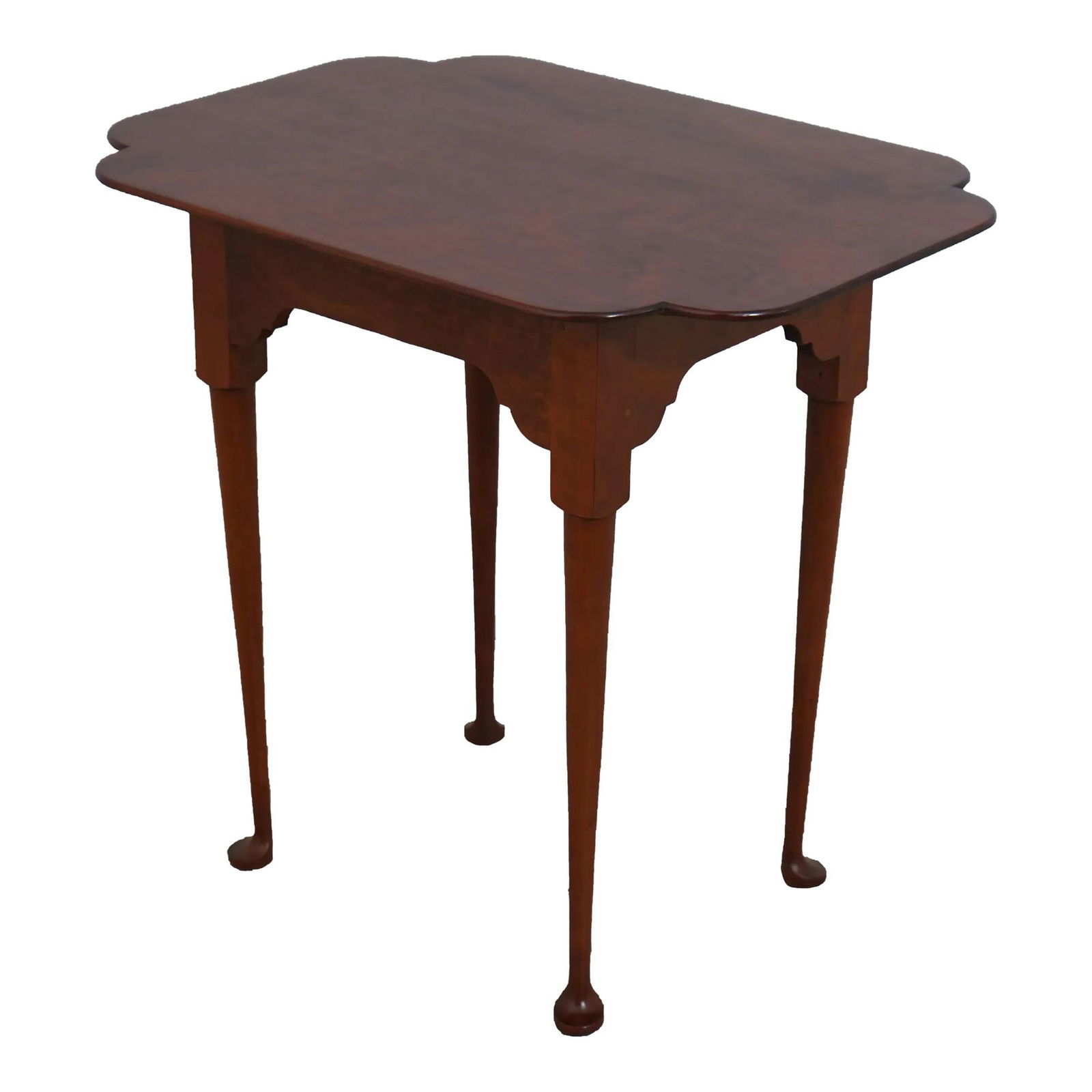 Eldred Wheeler Cherry Wood Occasional Table with Queen Anne Legs (1 of 10)