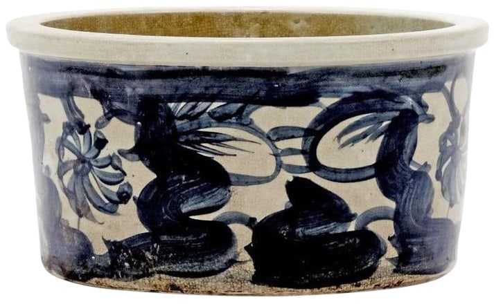 Handmade Black Ceramic Silla Pot Kitchenware 9H x 16W x 16D (1 of 2)