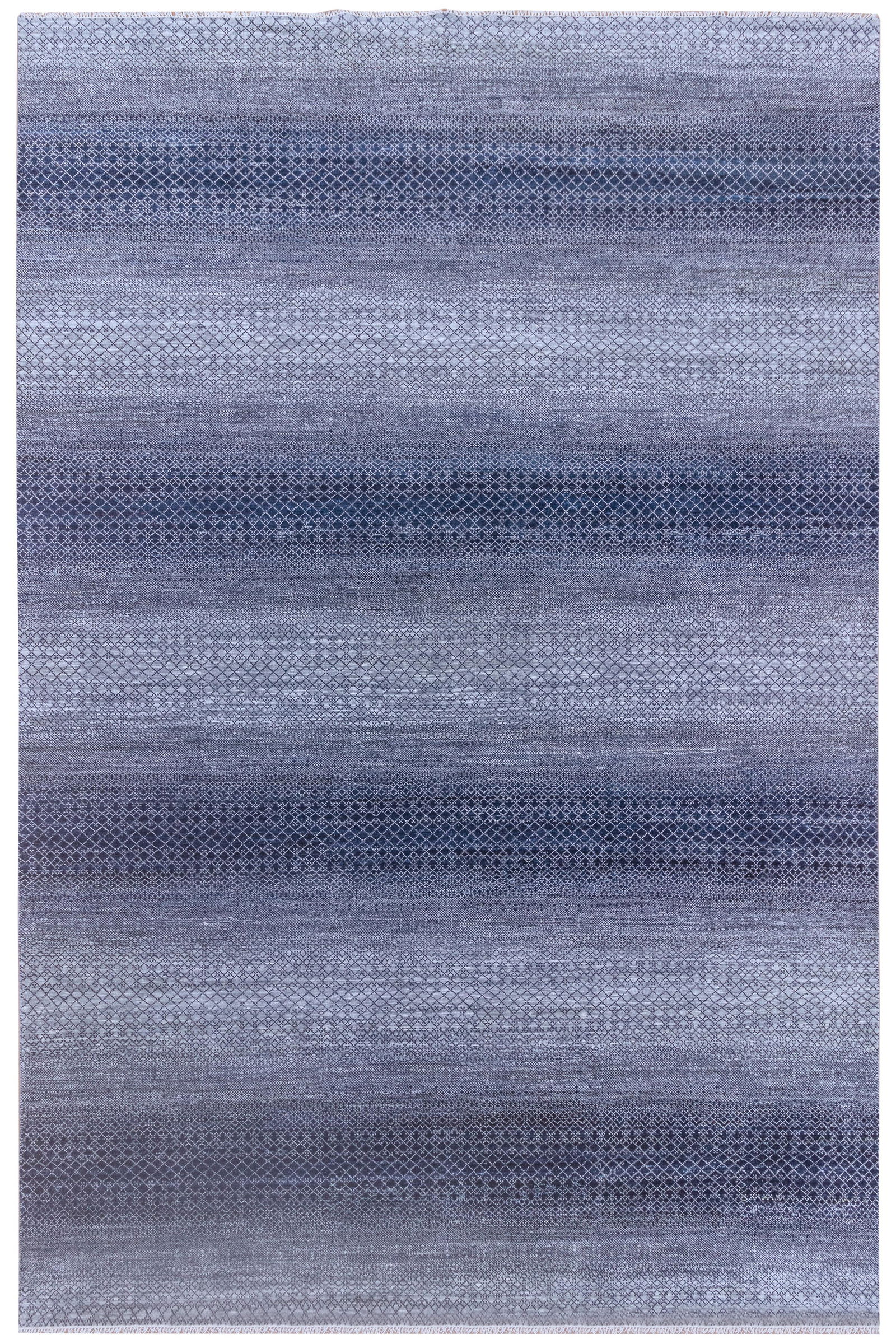 12 x 14.7 Blue Gray Handmade Wool Area Rug (1 of 7)