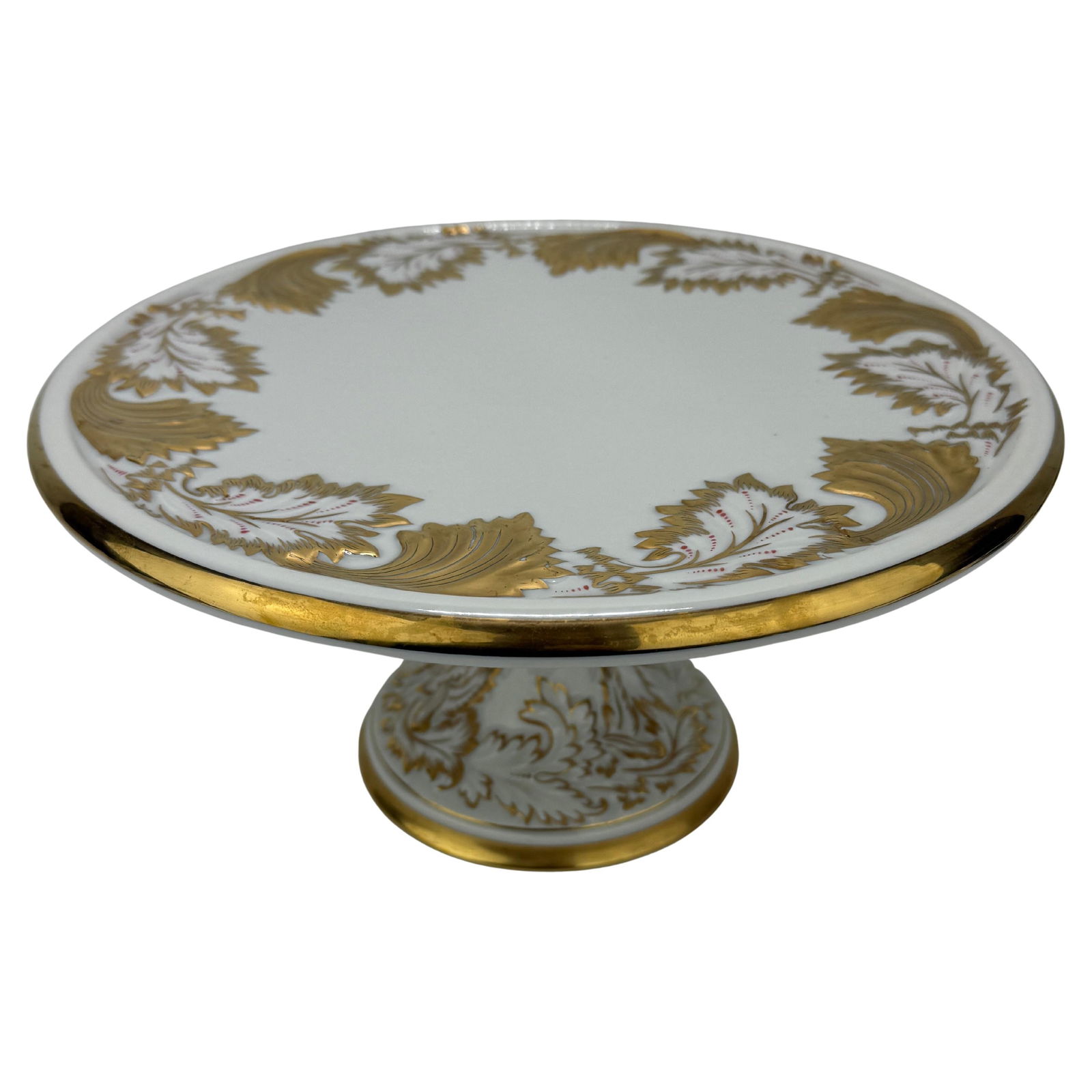 Royal Porzellan Manufaktur Gilded Neoclassical Tazza with Acanthus 11.5 in Diameter (1 of 9)