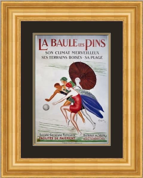Leonetto Cappiello La Baule les Pins Framed Advertising Print 1992 (1 of 2)