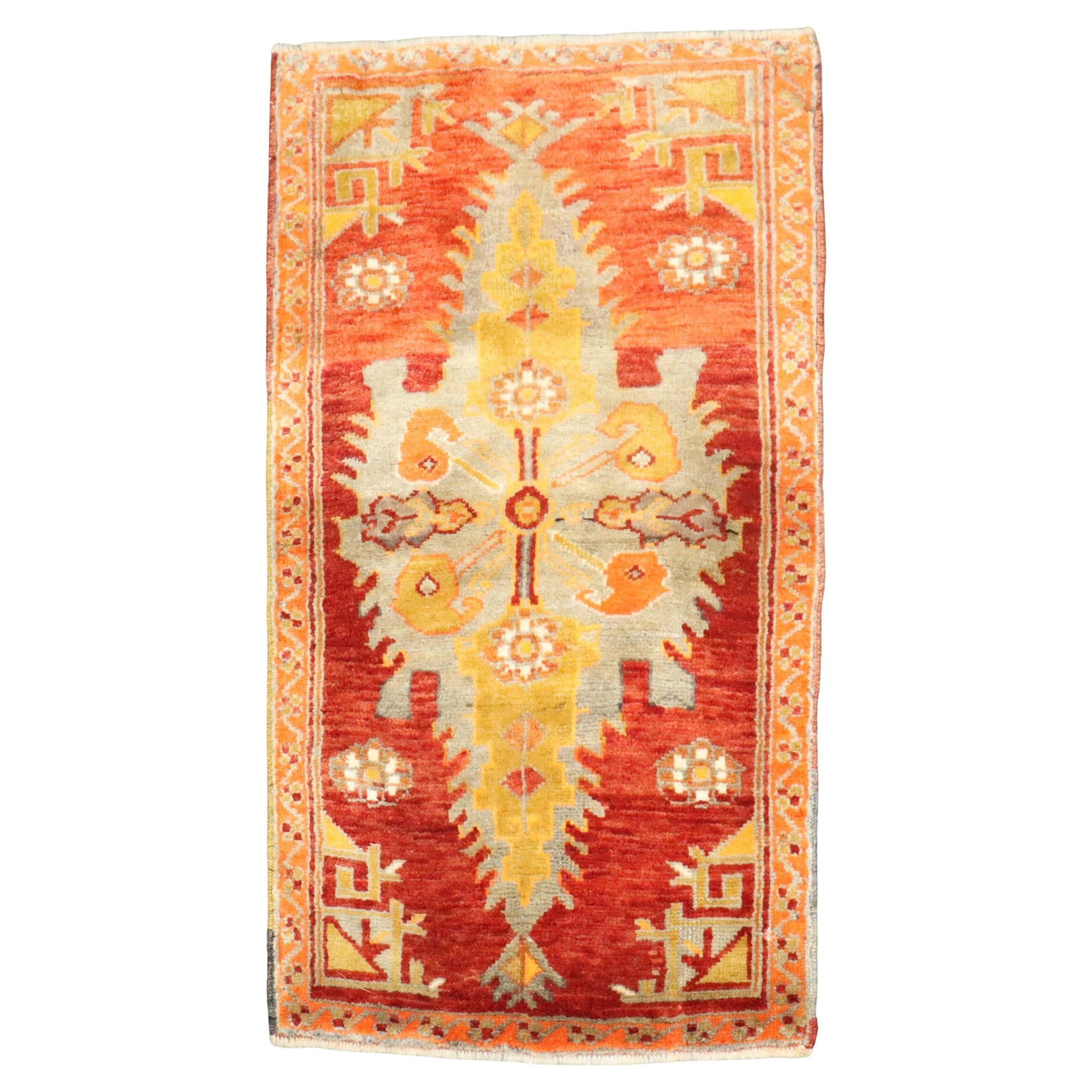 Zabihi Collection Hand-Woven Red Turkish Sivas Rug 23 x 41 in (1 of 6)