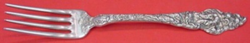 Reed and Barton Les Six Fleurs Sterling Silver Dinner Fork 7 7/8" (1 of 1)