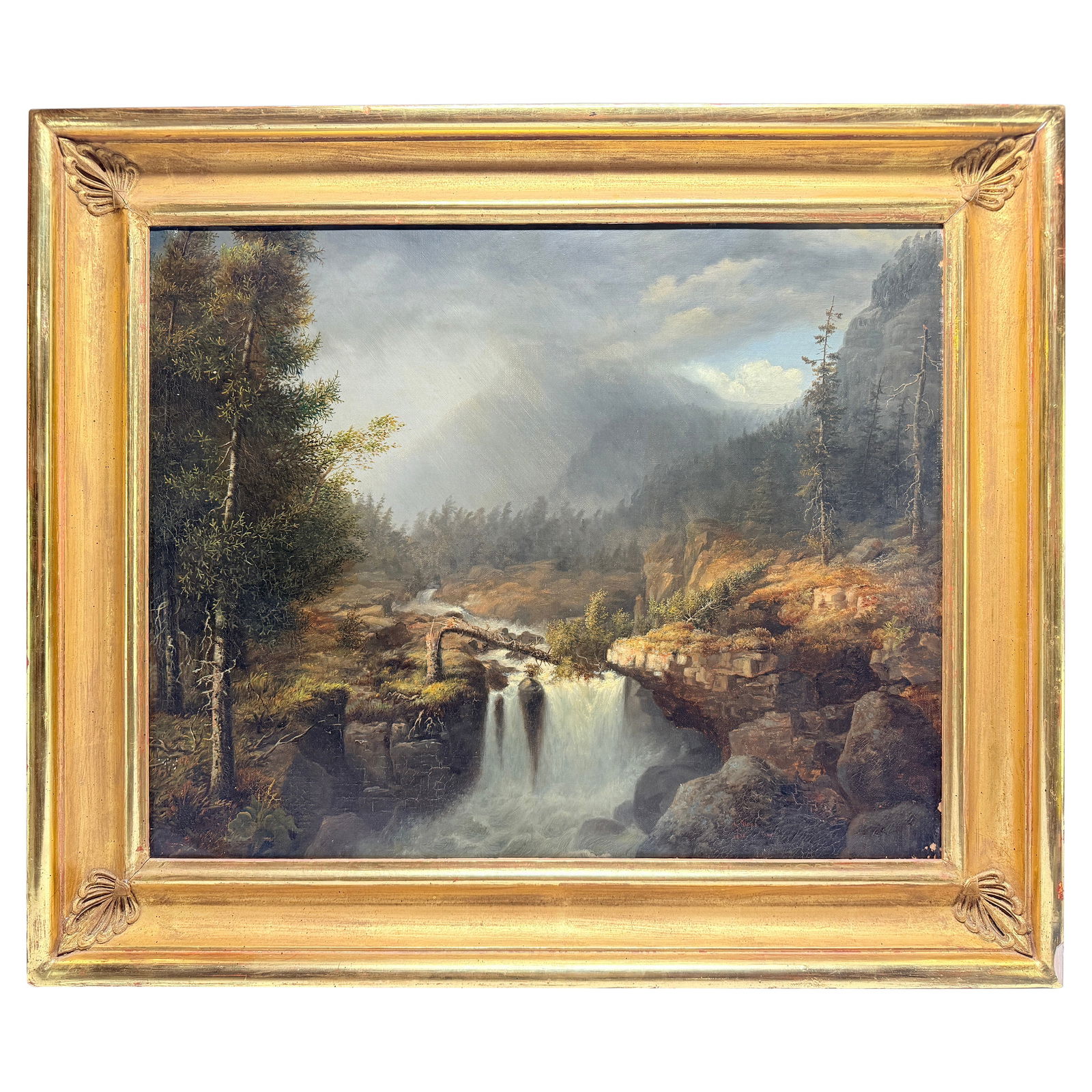 James Hope 1856 Castleton Falls Oil Painting American Classical (1 of 17)
