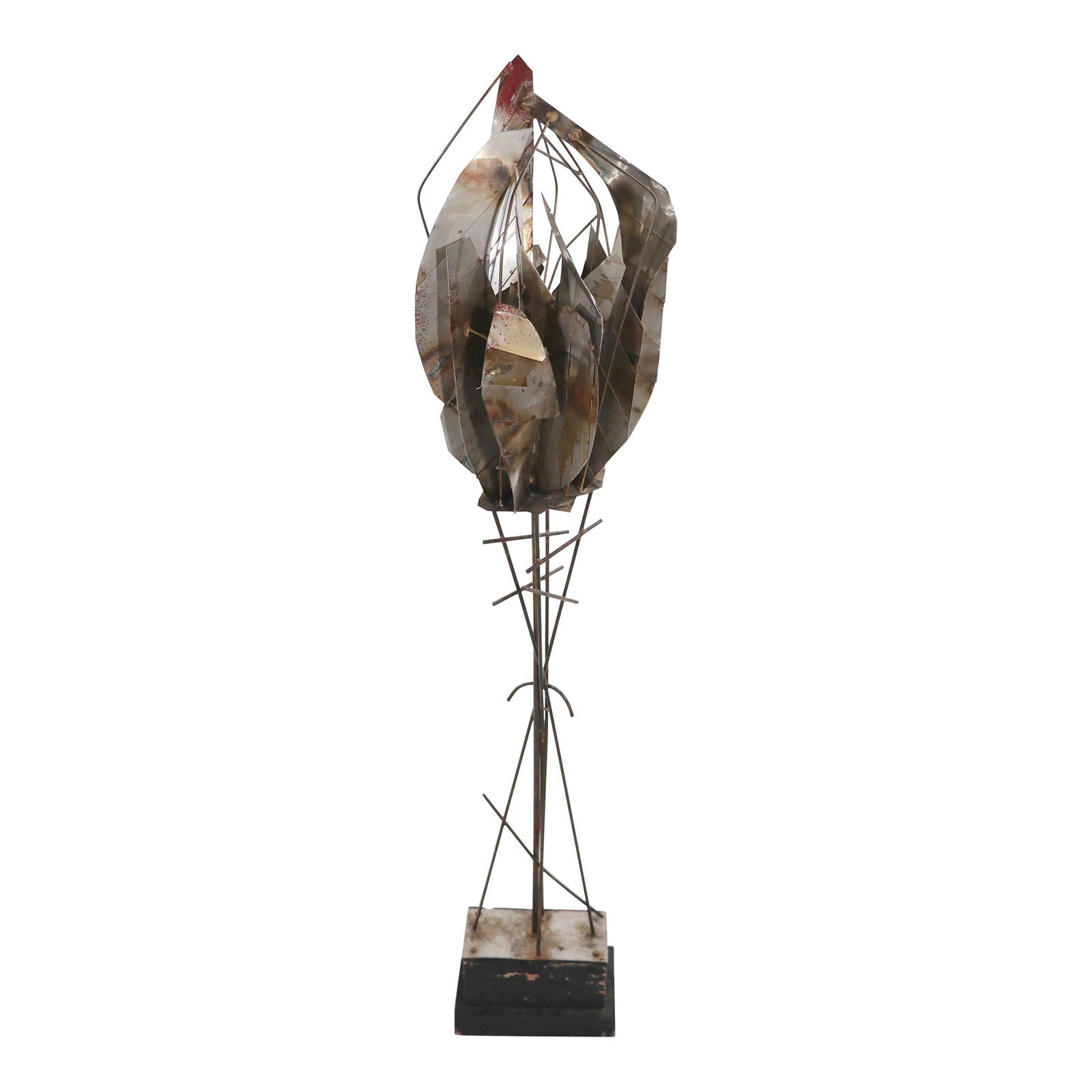 Freestanding Brutalist Steel Sculpture Inspired by Jere 49 inches (1 of 10)