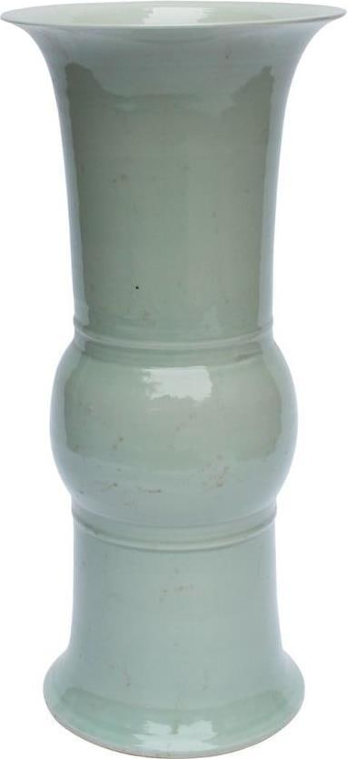 Handmade Mint Green Baluster Vase 17H Transitional Style (1 of 1)