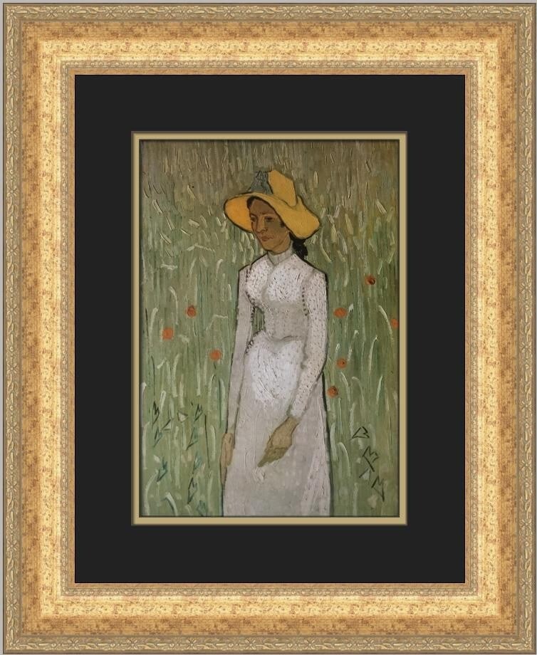 Vincent Van Gogh Portrait of a Young Girl Framed Print 20 x 17 (1 of 2)