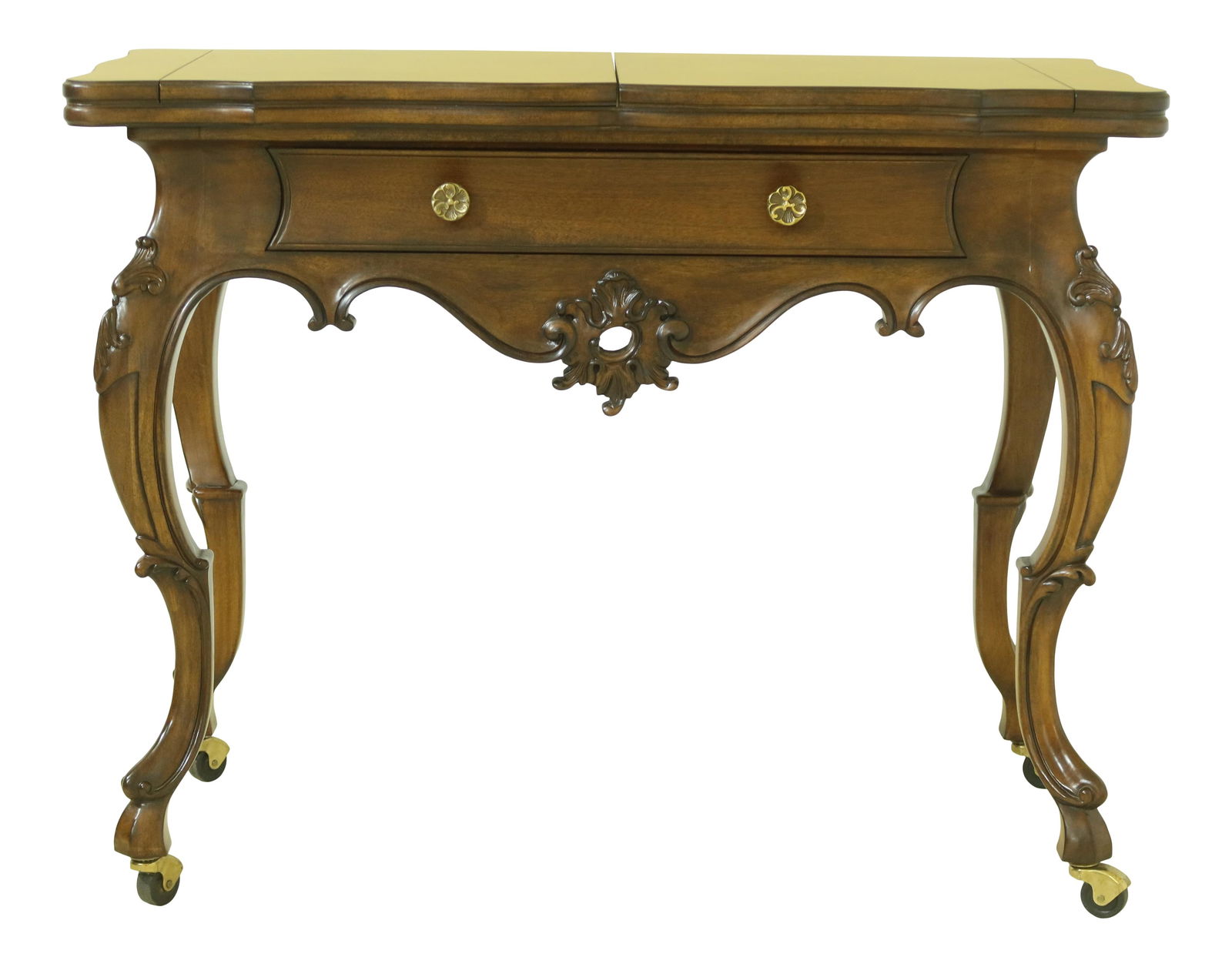 Karges Model 667 Venetian Server Burl Walnut with Brass Hardware (1 of 10)