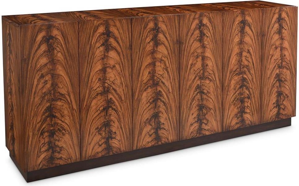 John-Richard Grovecroft Zebraki Transitional Credenza Black Finish 88" Width (1 of 4)
