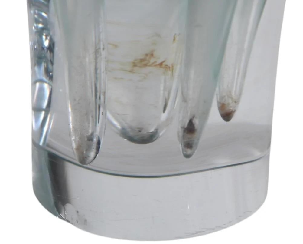 Paul Kedelv Flygsfors Coquille Green Art Glass Vase 20.25 inches - 5