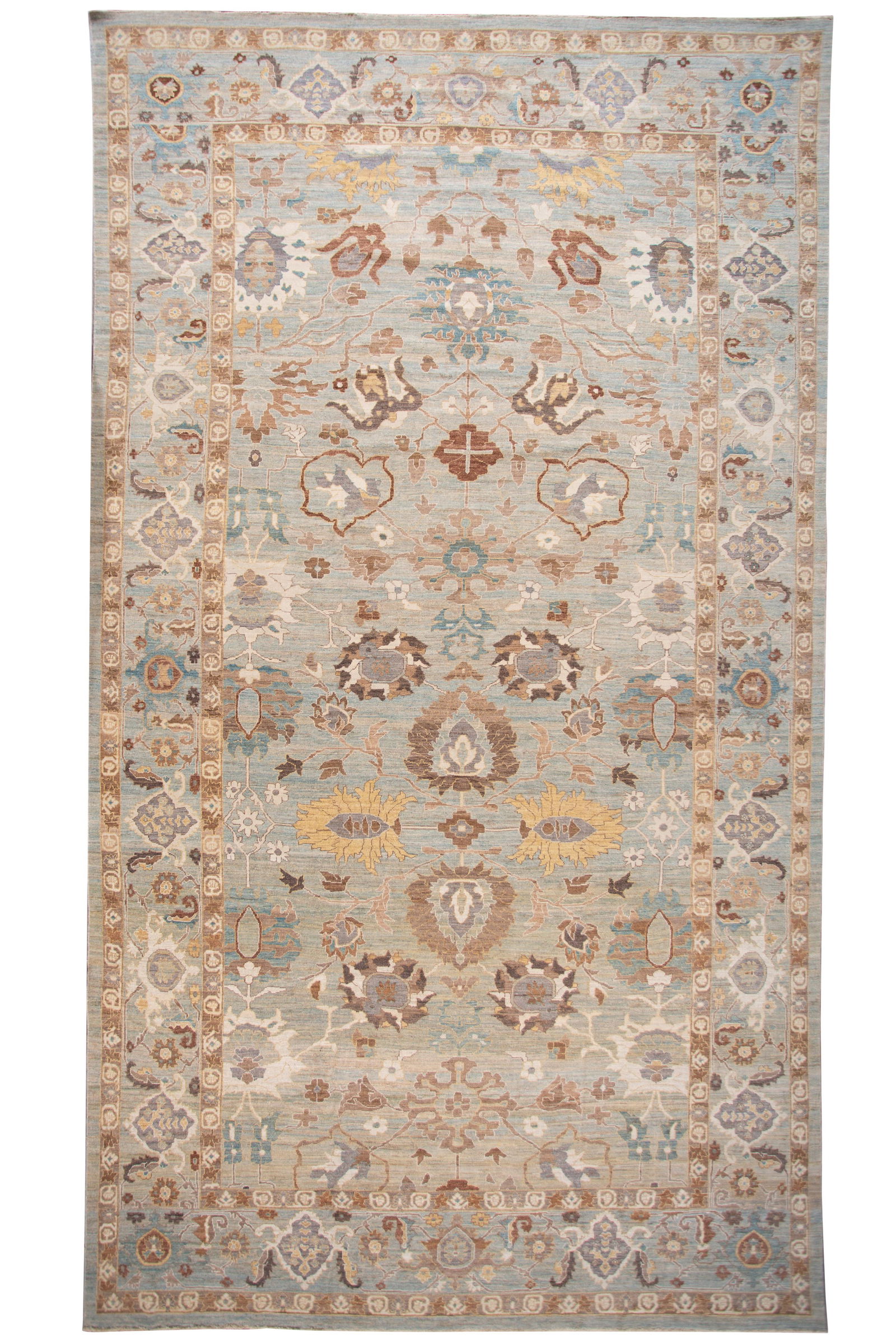 Contemporary Sultanabad Rug 13'3 x 23'5 Wool Floral Design (1 of 10)