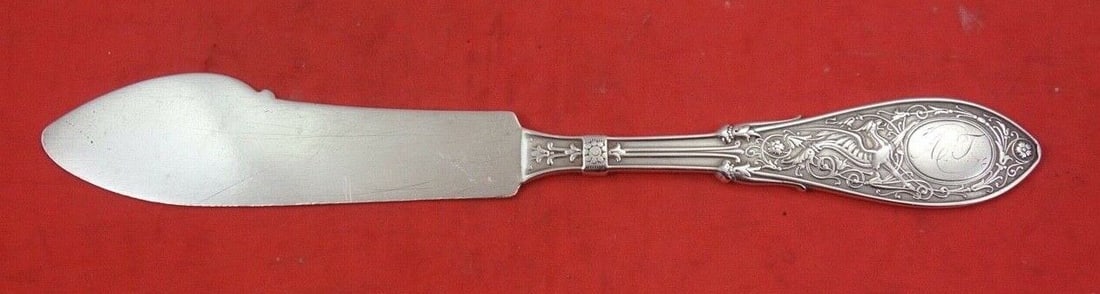 Whiting Arabesque Sterling Silver Master Butter Knife 7 1/4" (1 of 2)