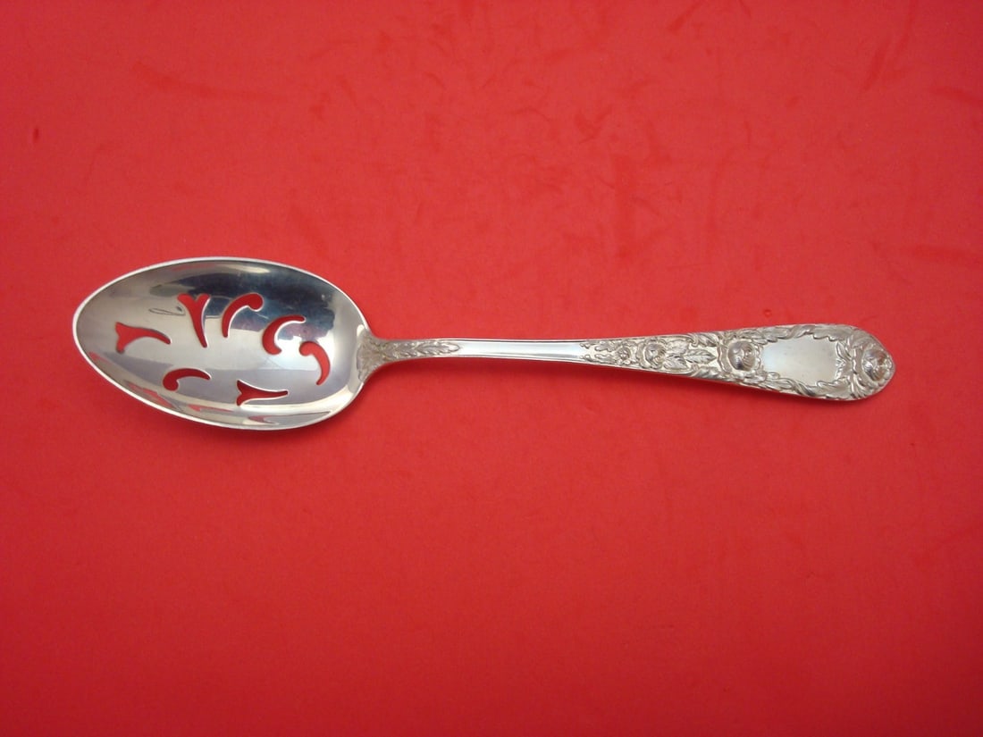 Rose by Kirk Sterling Silver 8 3/8 Slotted Serving Spoon Pierced Design (1 of 1)