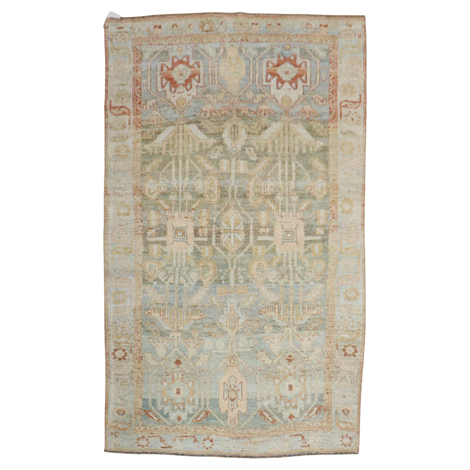 Zabihi Collection 1920s Antique Persian Bidjar Hand-Knotted Carpet 4' x 6'6 (1 of 8)