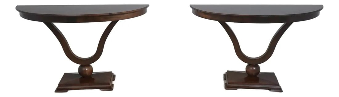 Sophisticated Empire Revival Pair of J. Alexandria Console Tables (1 of 10)