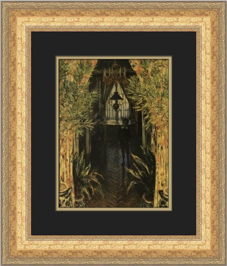 Claude Monet An Apartment Interior Custom Framed Print 1986: Claude Monet An Apartment Interior Custom Framed Print 1986 This exquisite custom framed print features Claude Monet's captivating work titled "An Apartment Interior." Measuring 19 in. x 17 in., this